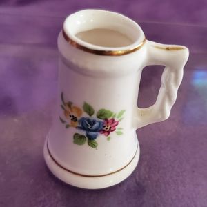 20/$30 Japan Toothpick Holder, Miniature Mug or Stein With Floral